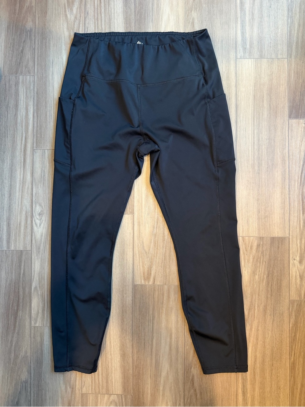 RBX Black High-Waist Active Leggings with Side Pockets